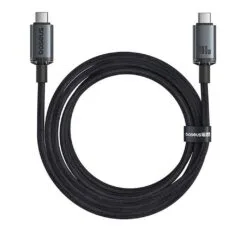 Baseus Crystal Shine USB 3.2 Full-Featured Fast-Charging Data Cable USB-C to USB-C 100W 1.5m 20Gb Cluster Black