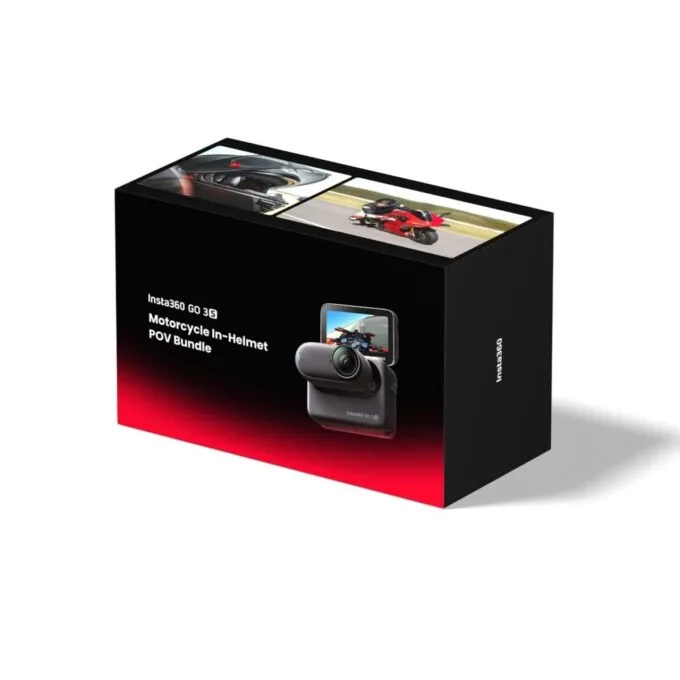 Insta360 GO 3S Motorcycle In-Helmet POV Bundle - 128GB Midnight Black — image 1