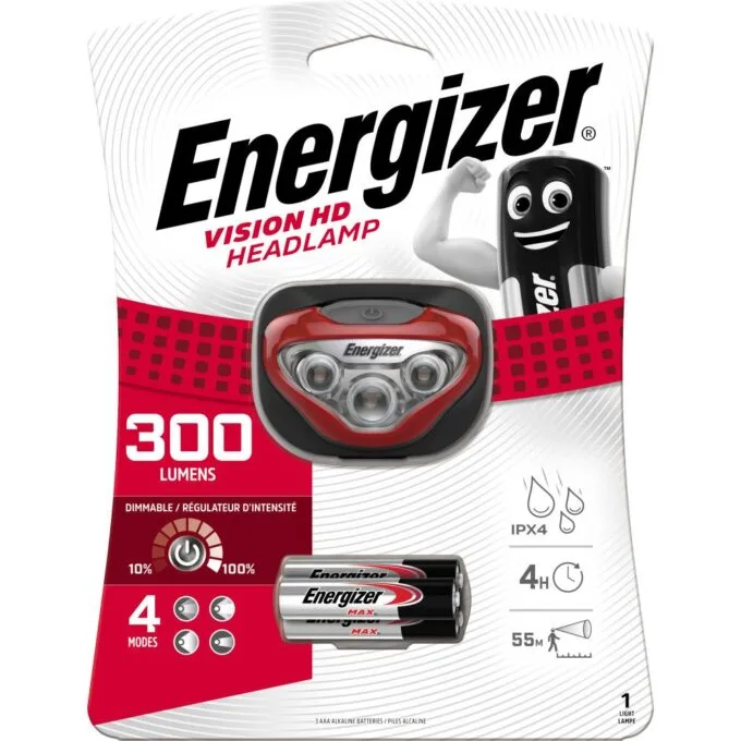 Energizer Light Headlight 300 Lumens & 4 Hrs (3xAAA) Vision HD — image 1