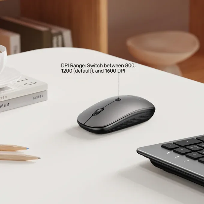 Unitek IT Keyboard & Mouse Combo Wireless 2.4GHz English SlimDuo T054 Space Grey — image 7