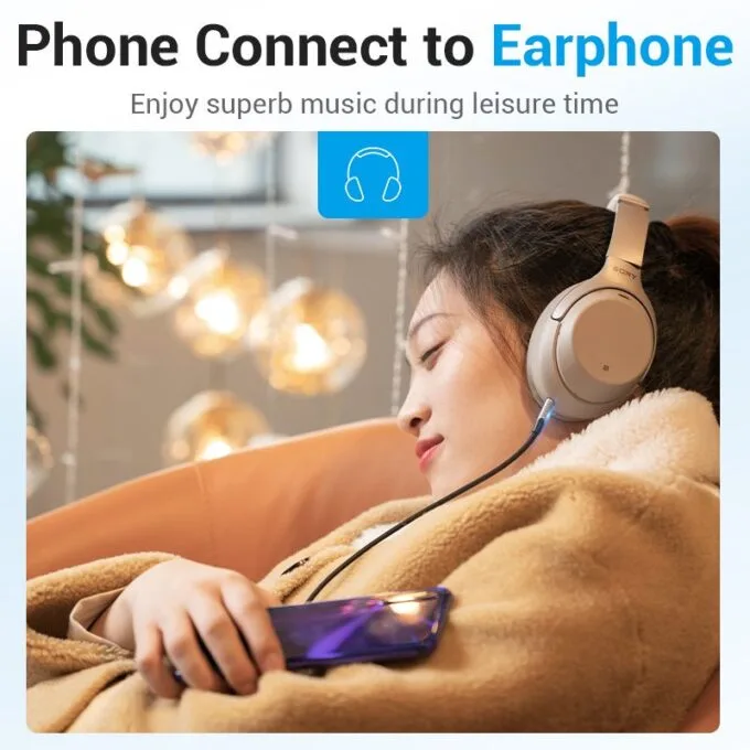 Vention AUDIO CONVERTER USB-C to 3.5mm Male Cable 1.5m BGKHG — image 7