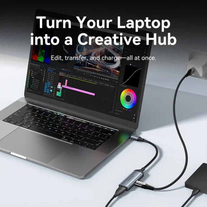 Vention Converter USB-C M to USB-A F & 100W PD CCBHB — image 6