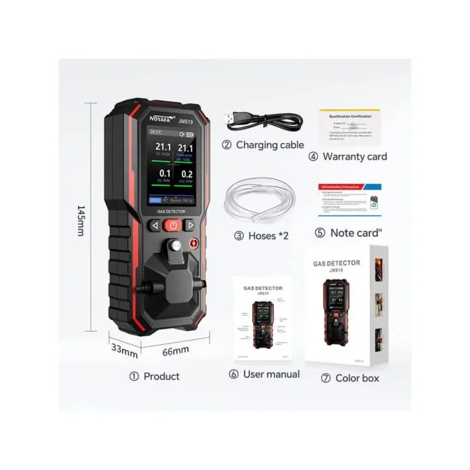 Noyafa Portable Handheld Gas Detector With Leak Detection & Alarm JMS19 — image 7