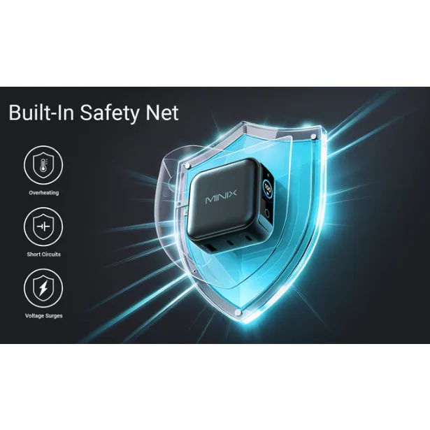 MINIX GaN Wall Charger 100W 2x USB-C/1xUSB-A with LED NEO P3 PRO — image 7
