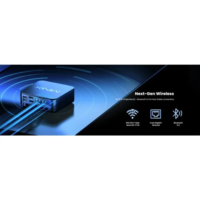 MINIX Mini PC Ryzen5 6600H 16GB DDR5 512GB SSD, 2.5GbE, HDMI/DP/USB-C, Win11 Pro NR660LP — image 7