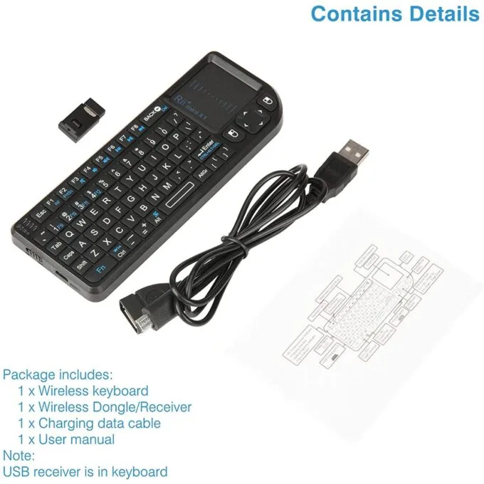 Rii Mini Keyboard Wireless 2.4GHz with Touchpad X1 — image 7