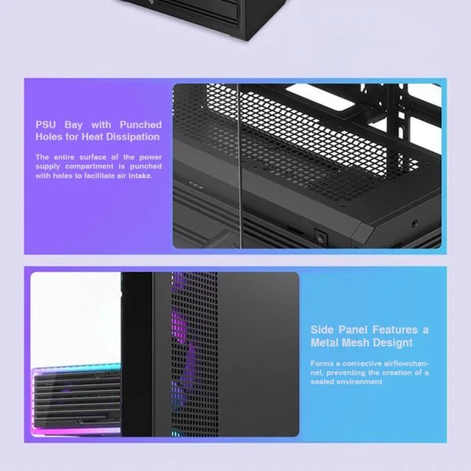 Armaggeddon Gaming Case ATX AQUARON XTREME X10 With 10x ARGB Fans — image 5