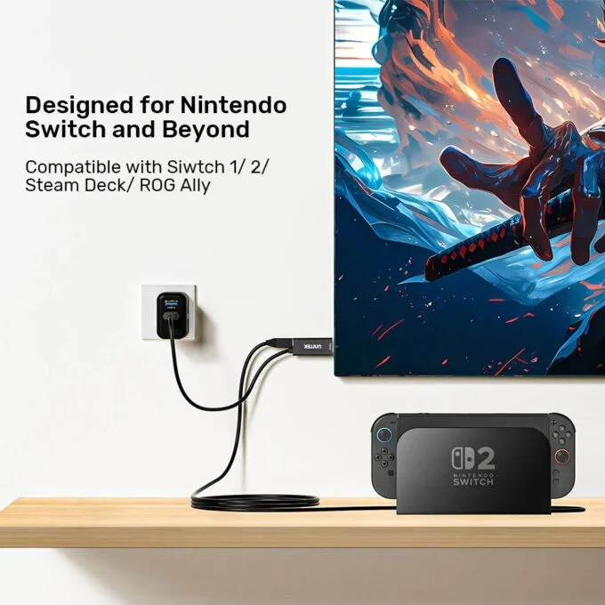 Unitek Converter USB-C to HDMI Cable 4K60Hz 2.0m + PD100W V1439A — image 8