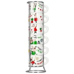 Bialetti Italia Do Espresso 6 pcs x 60 ml white
