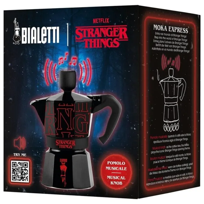 Bialetti Moka Express Sound Stranger Things 3TZ (150 ml) black — image 2