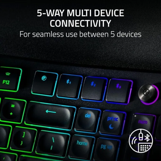 RAZER Pro Type Ergo - Split Keyboard - Low Profile - Wrist Rest - AI Prompt Master - RGB - MACROS — image 6
