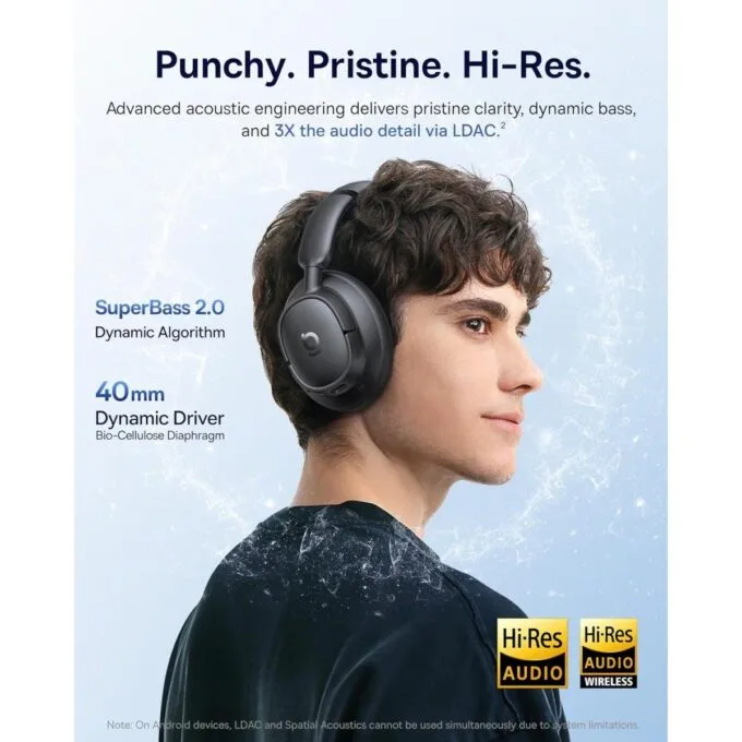 Baseus Headphones Over Ear ANC Bass BH1 NC Black — image 7