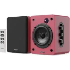 Majority Speakers Active D50X 60W 2.0 BT/USB/Optical/HDMI ARC Maroon (pair)