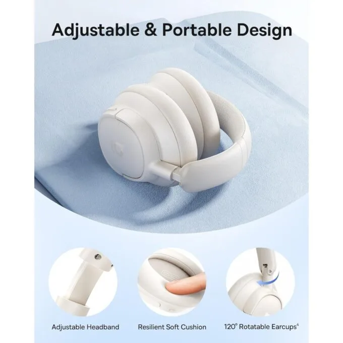 Baseus Headphones Over Ear ANC Bass BH1 NC White — image 5