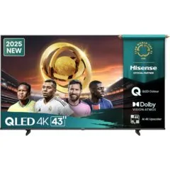 Hisense 43E7Q 43'' 4K Smart QLED TV With Dolby Vision And Dolby Atmos