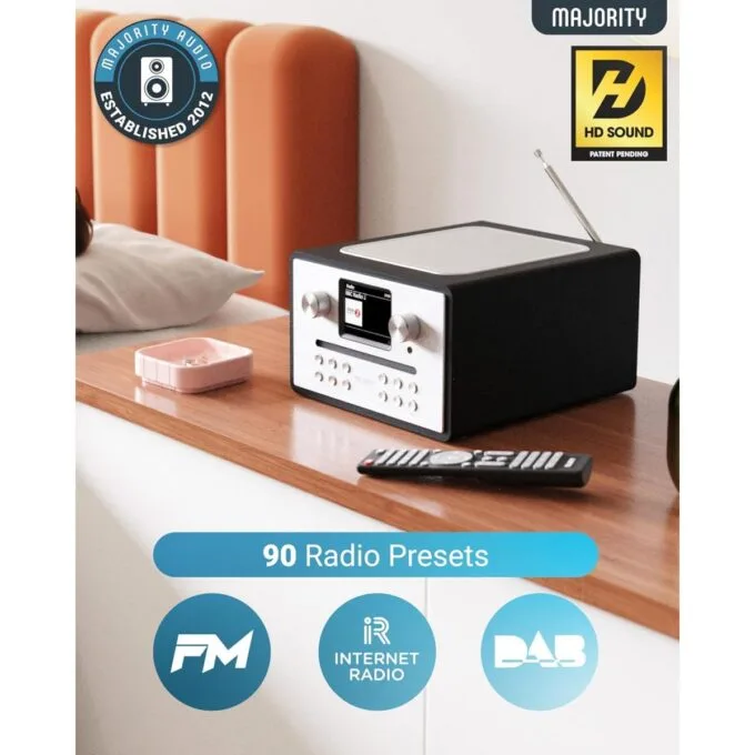 Majority Radio HOMERTON 2 FM,CD Player,BT,Spotify,USB Black — image 5