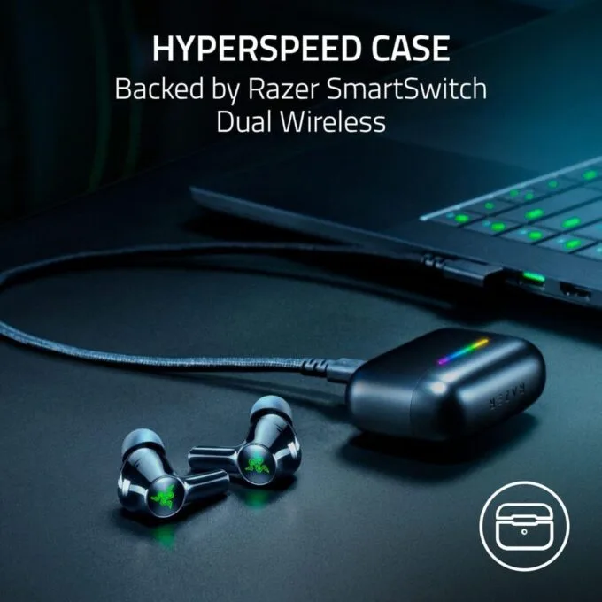 RAZER Hammerhead V3 X HyperSpeed - Wireless Gaming Earbuds - 2.4Ghz & Bluetooth - 40 Hours - IPX4 — image 5