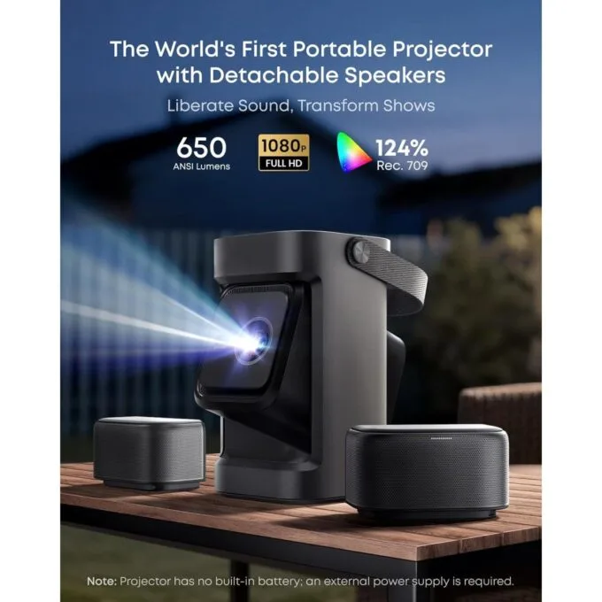Anker Nebula PX P1 Mini Portable Android 1080p Projector 650 ANSI — image 2
