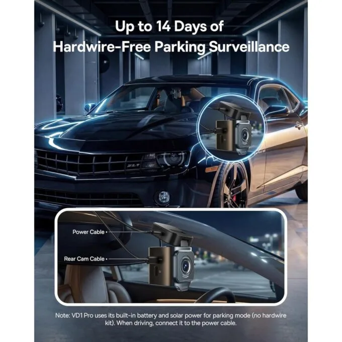 Baseus Car Dashcam Front 4K PrimeTrip VD1 Pro Black — image 4