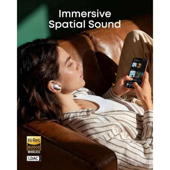 Anker Soundcore TWS Earphones ANC LDAC HiRes Audio , AI Translation Liberty Buds  White — image 6