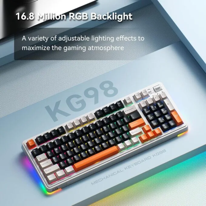 Machenike Wireless Gaming Keyboard KG98 KAILH Linear Switches — image 2