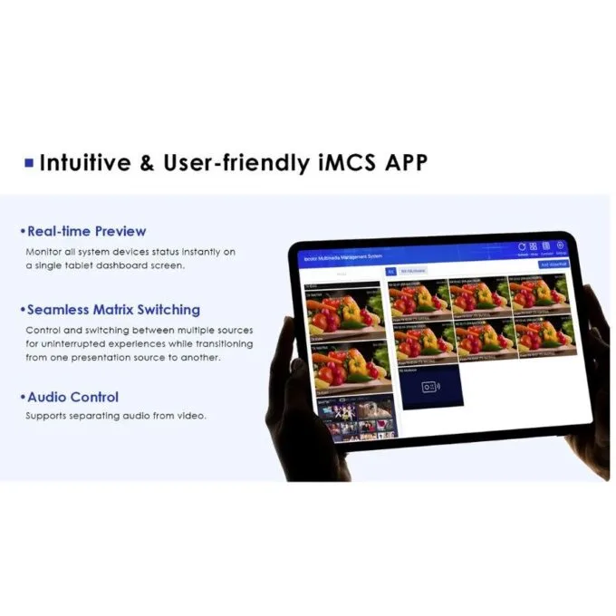 Lenkeng HDMI Matrix over IP 4K POE, APP, VideoWall, MultiView 2x4 (iMCS-IM02-2TX/4RX) — image 11