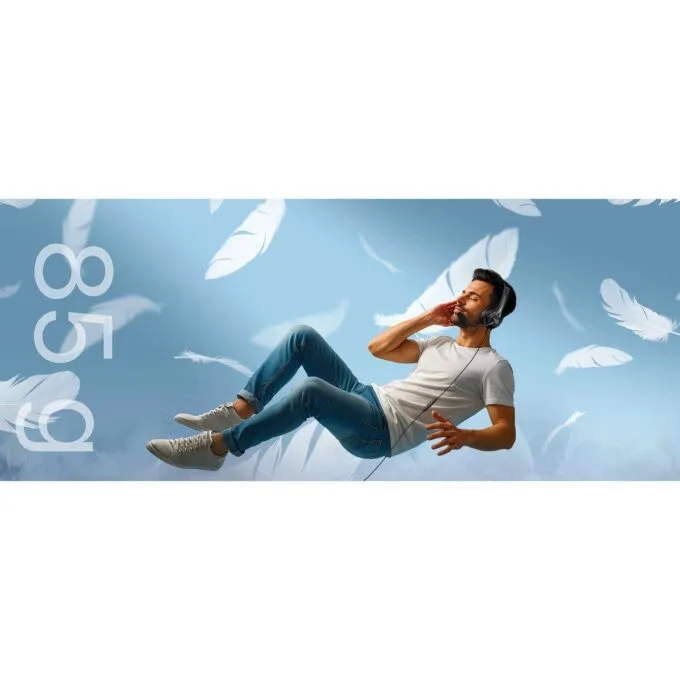Genius PC Headset USB-A InLine Control & Ultra Soft Foam Cushions HS-235U AI — image 8