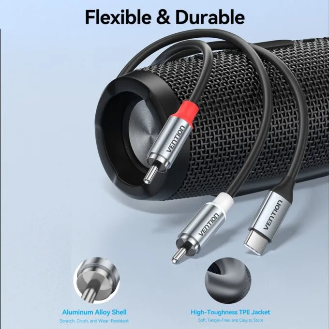 Vention AUDIO CONVERTER USB-C to 2RCA Male Cable 2.0m BIKHH — image 8