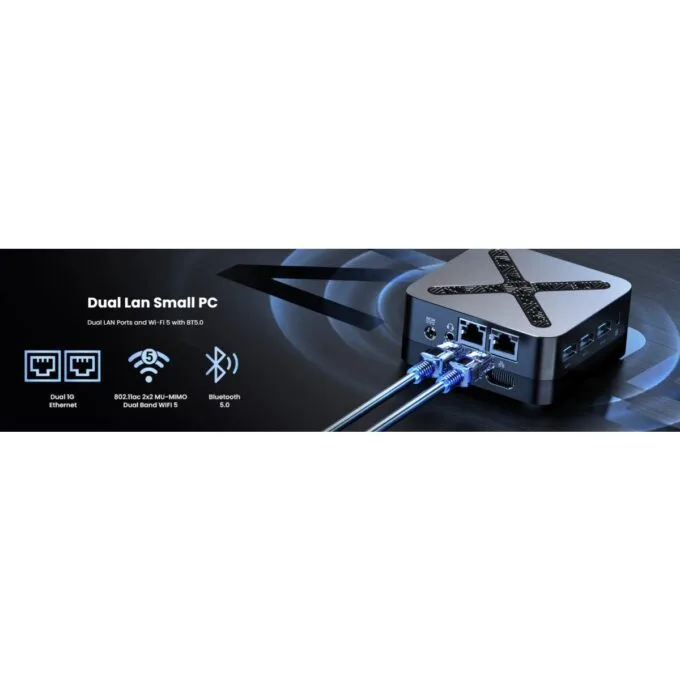 MINIX Mini PC Intel N95 16GB DDR5, 512GB NVMe, Dual LAN, 2x HDMI/DP Win11 Pro Z95 — image 8