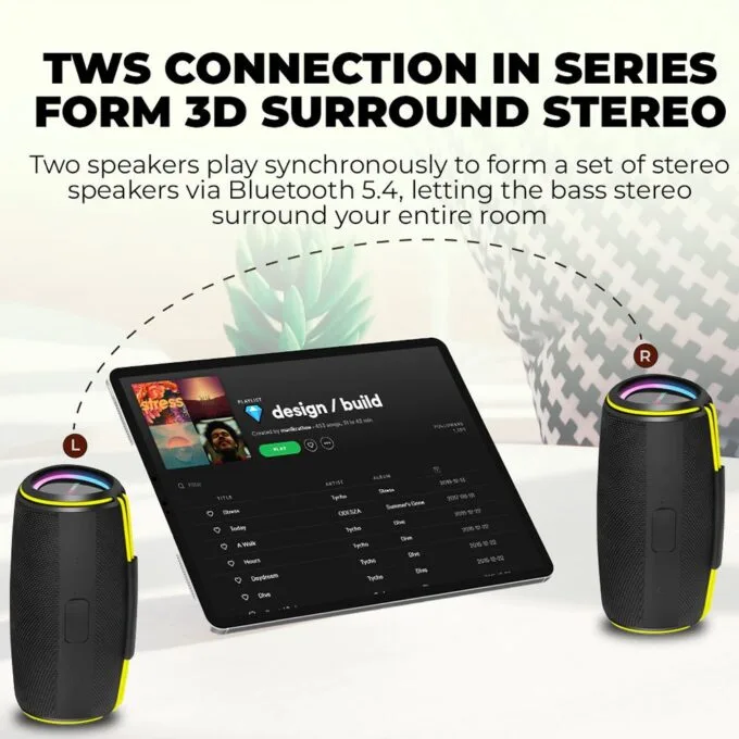 SonicGear Portable Speaker TWS BT/USB/FM/RGB IPX5 30W SONICGO! BOOM 6 — image 8