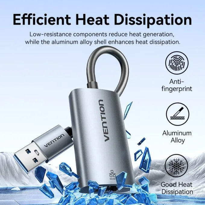 Vention Converter USB-A to Gigabit LAN Aluminium Grey CEZHB — image 6