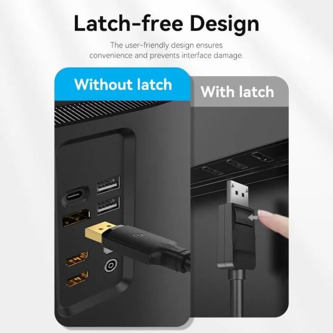 Vention DisplayPort Cable DP1.2 4K60Hz 1.0m HAKBF — image 7