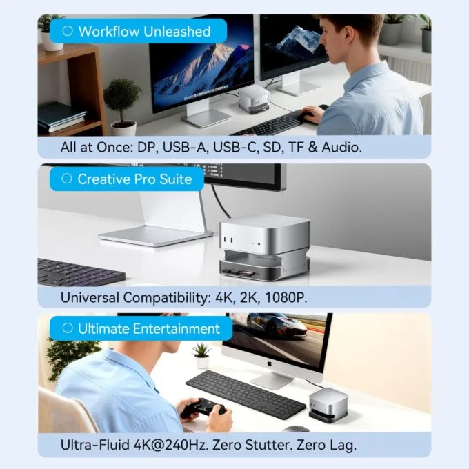 Vention IT HUB 10-in-1 USB-C Docking Station for Mac Mini THIHAG — image 7