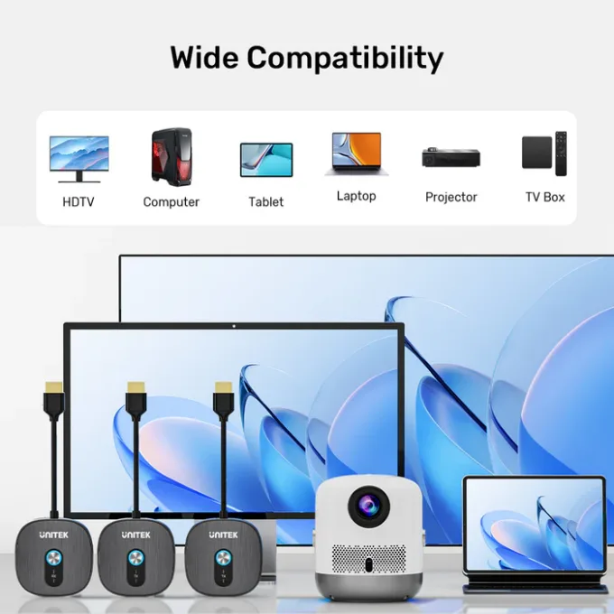 Unitek Wireless HDMl Additional Receiver for V1711A 1080p up to 50m V1711F — image 8