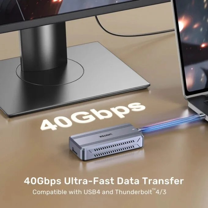 Unitek UC USB-C 4.0 M-M Cable & Keychain 0.13m 240W+40G+8K C14179A-0.13M — image 8