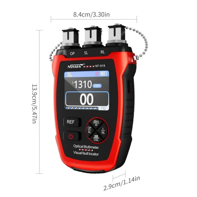 Noyafa Multifunctional Optical Fiber Tester Integrated Optical Power Meter, Light Source, and VFL NF-919 — image 8