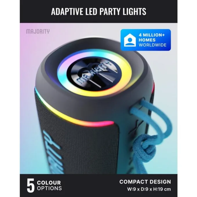 Majority Portable Speakers Move 2 IPX67 24W USB/AUX/SD/RGB UK — image 7