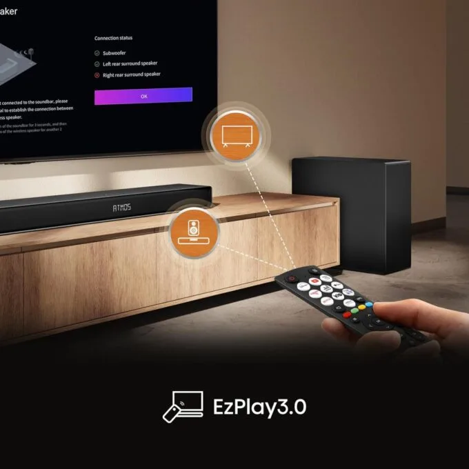 Hisense Soundbar AX5140Q 5.1 4 600W Dolby Atmos + Wireless Rear Speakers — image 8