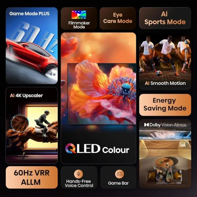 Hisense 43E7Q 43'' 4K Smart QLED TV With Dolby Vision And Dolby Atmos — image 2