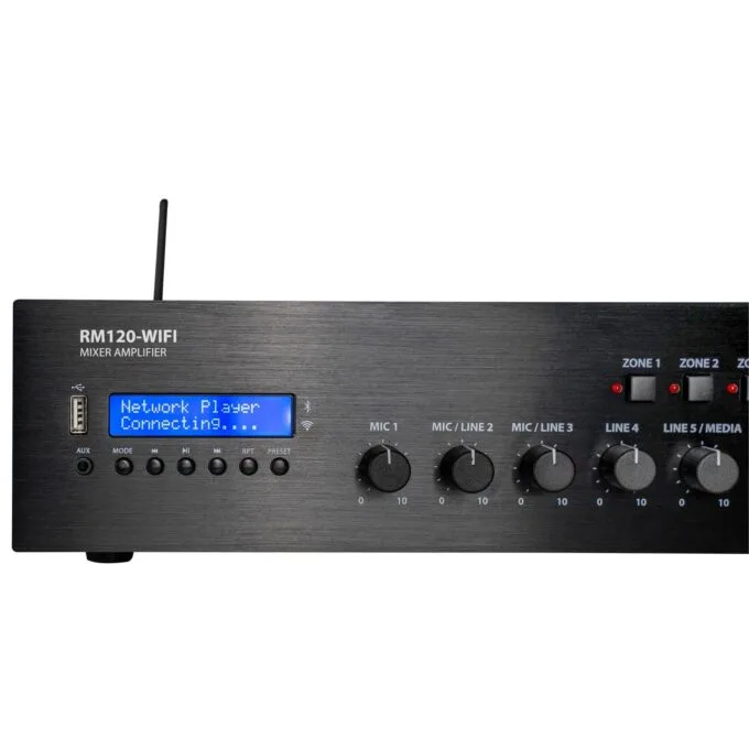 Adastra RM120-WIFI 120W Amplifier 100V with 4 Zones FM/USB/BT/WiFi 953.234UK — image 4