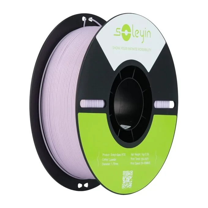 Creality Soleyin Basic PETG Glacier Gray (Grey) - 3D Printer Filament  1 kg Spool,1.75 — image 1