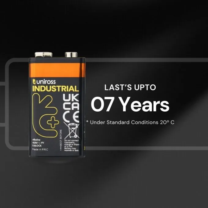 Uniross Alkaline 9V Industrial (Box of 10pcs) — image 4