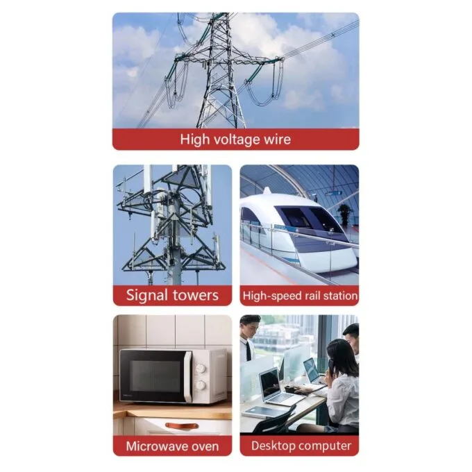Noyafa Electromagnetic Radiation Detector with Electric & Magnetic Field Detection, Real-Time Monitoring, Audio-Visual Alarm & Data Lock NF-601 — image 9