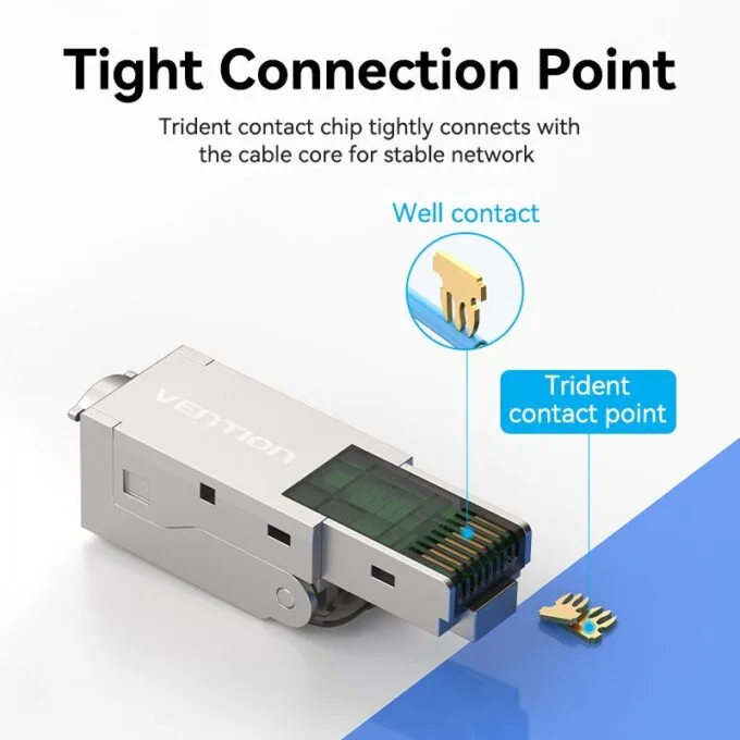 Vention NETWORK Connectors CAT6A FTP Toolless Plug with Boot IDIH0 (1pc) — image 9