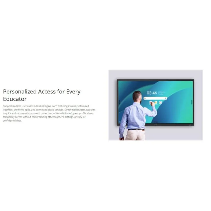 Viewsonic Viewboard Interactive Display Whiteboard 86" 4K Android EDLA 64-Point Touch 2.1 Speakers 8 Mic Array IFP8641-1-1C — image 8