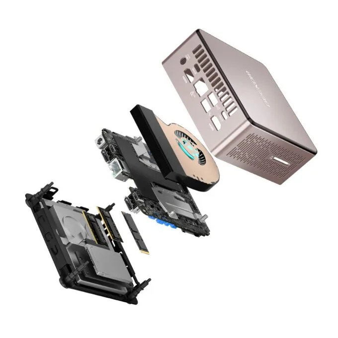 GEEKOM A5 Mini PC AMD Ryzen7 5825U 16GB DDR4, 512GB NVMe, 2.5GbE, HDMI/USB-C, Win11 Pro — image 8