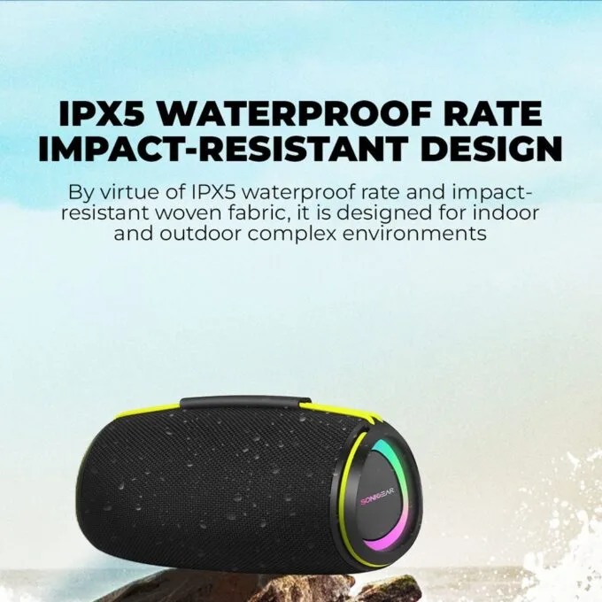 SonicGear Portable Speaker TWS BT/USB/FM/RGB IPX5 30W SONICGO! BOOM 6 — image 9