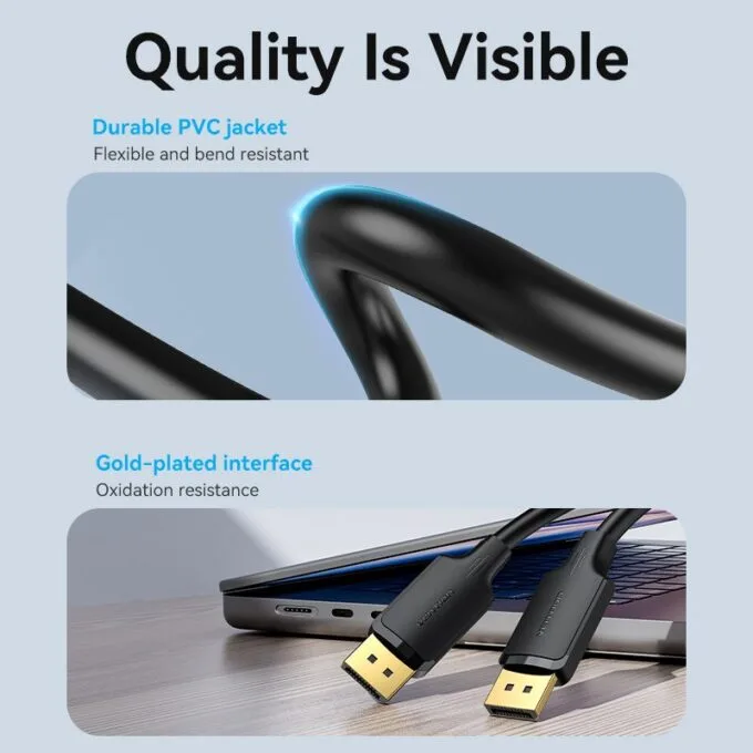 Vention DisplayPort Cable DP1.2 4K60Hz 1.0m HAKBF — image 8