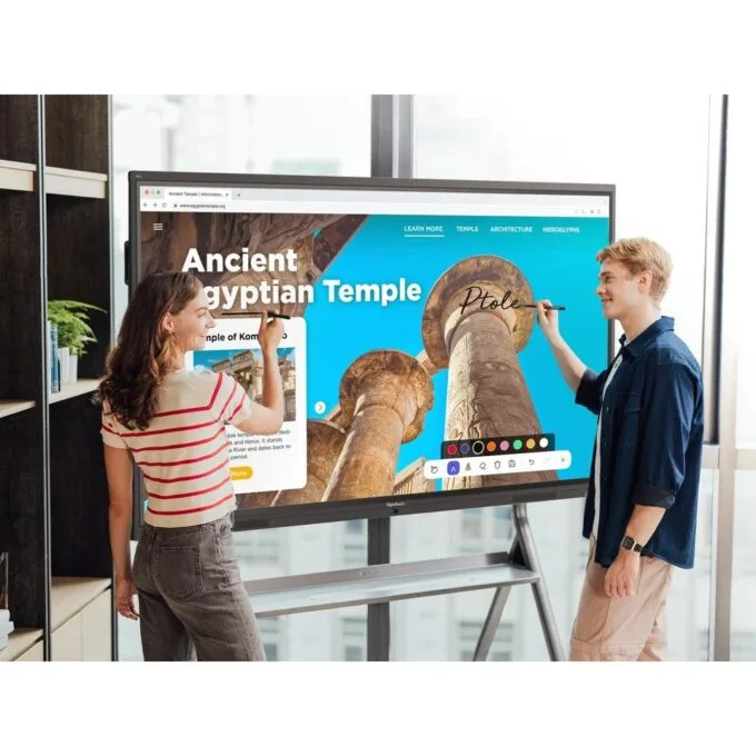 Viewsonic Viewboard Interactive Display Whiteboard 55" 4K Android EDLA 64-Point Touch 2.1 Speakers 8 Mic Array IFP5541-1-1C — image 8