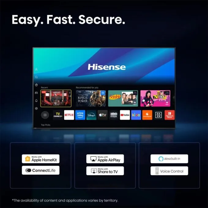 65" Hisense 65E8S 164cm 4K UHD Mini LED SmartTV — image 9